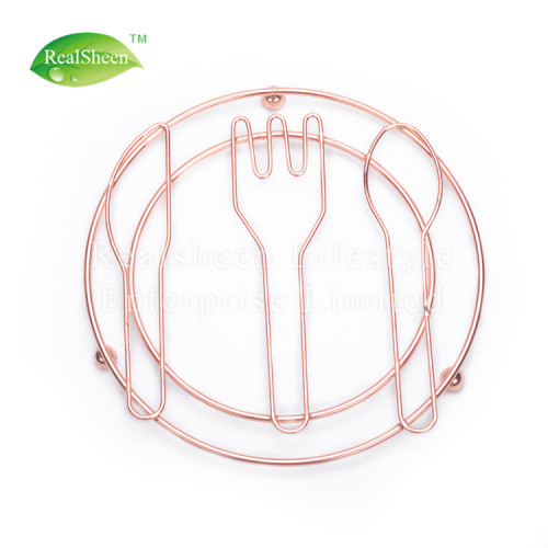 Roségold verchromtes Steamer-Rack