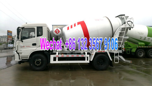 Euro5 Tri-Ring 3CBM 4CBM 5CBM 6CBM 4x2 Cement Concrete Mixer Truck for Philippines