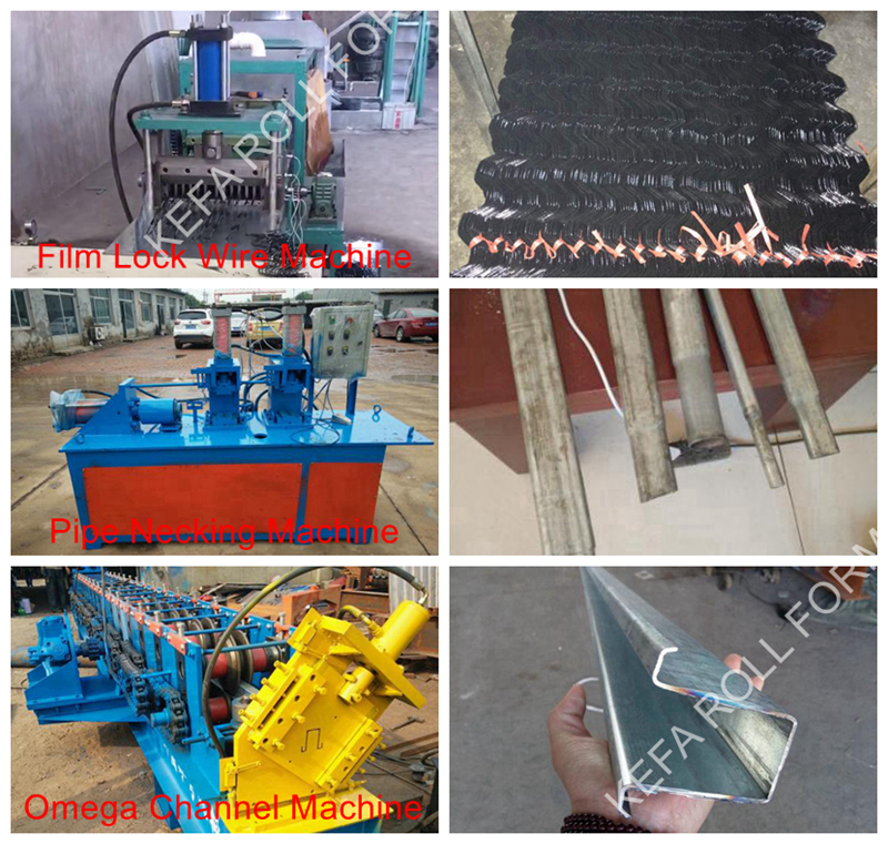 wiggle wire factory price high quality for Aluminum lock channel making machine and accessories for greenhouse