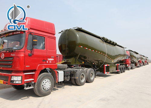 Sinotruk 3 axles 40m3/35t bulk cement semi trailer