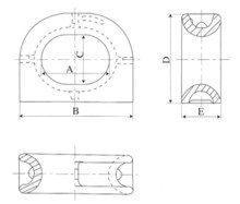 JIS PANAMA MARINE MOORING CLOSED CHOCK