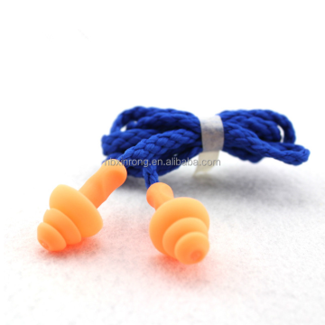 Reusable Orange Silica Gel Earplugs for Noise Reduction in Factories and Workshops (IMPA 331156)