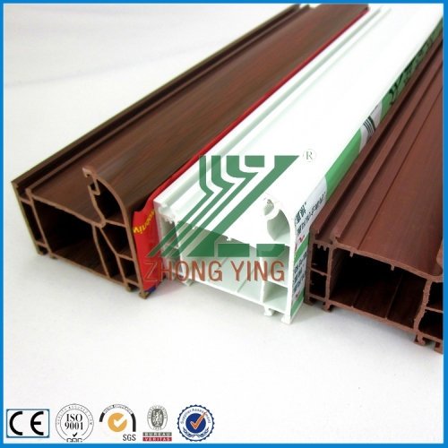 20 years fastness wood grain pvc coextrusion profile