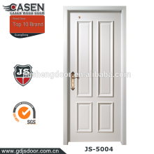 cheap doors 4 panel bedroom door solid core HDF/MDF panel interior doors wooden on sale in guangzhou