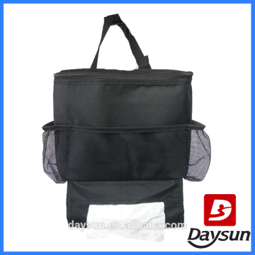 Hanging car insulated bag cooler car organizer