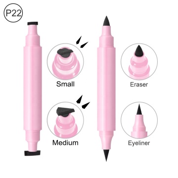 2pcs Per Box Pink Diamond Stamp and Liquid Eyeliner Eraser Pen Kit