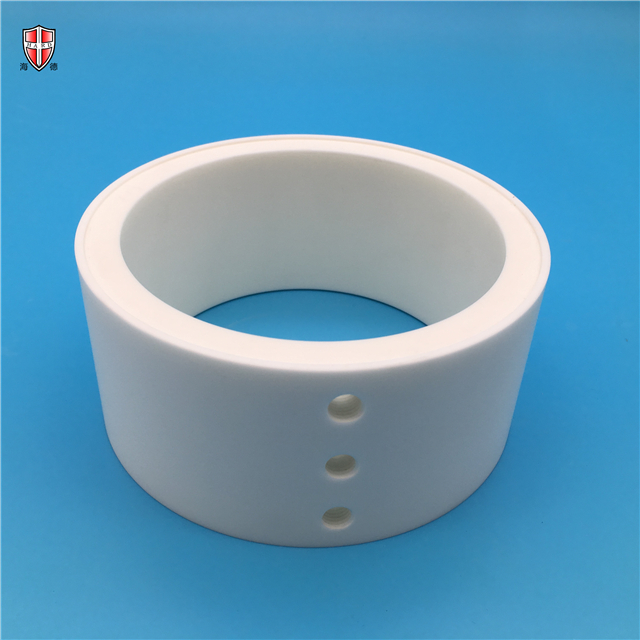 99% 99.5% alumina ceramic bush cylinder customized