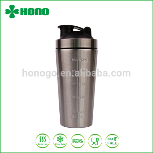 750ml wholesale stainless steel protein shaker bottle