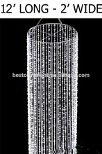 Majestic Crystal Beaded Column