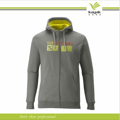 Customized Spring Pinted Zipper Man Hoodies (KY-H026)