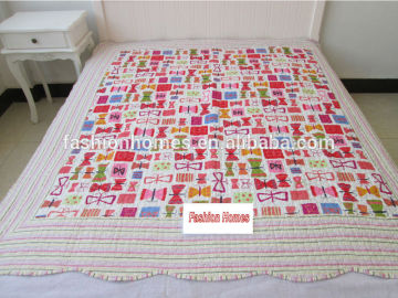 Lovely girl printed quilt/butterfly printed quilt