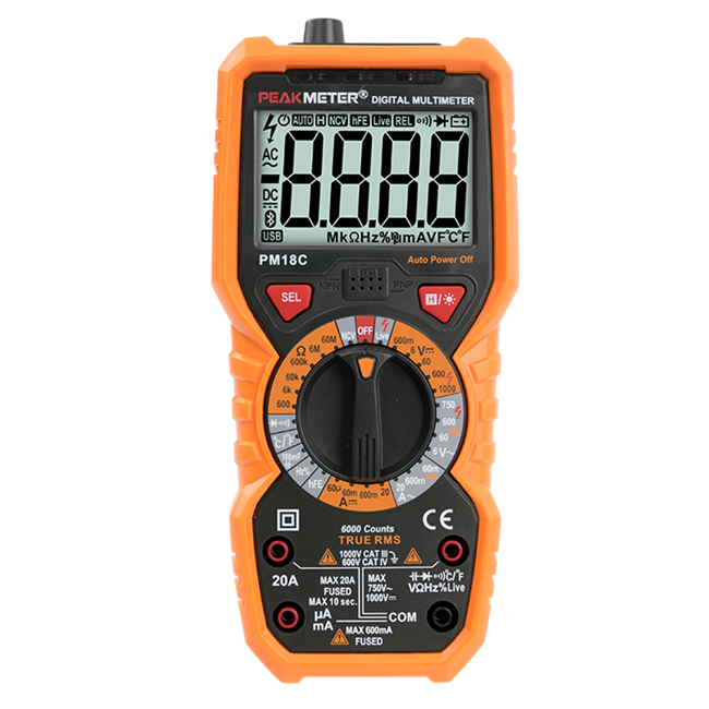 الوافدون الجدد عالي الدقة Digital Multimeter 6000 Count