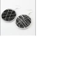 Glass Big Circle Earrings