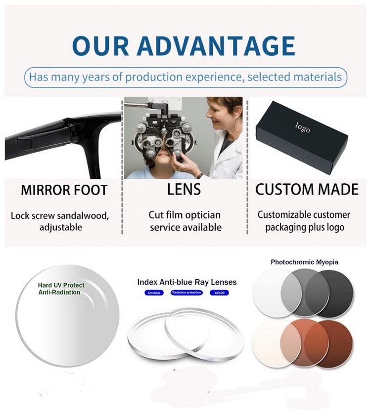 high quality patchwork optical frame women laminated eye glasses