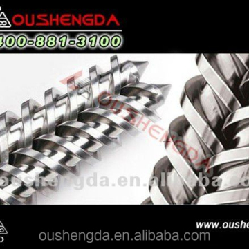 ABS extruder screw and barrel (bimetallic)