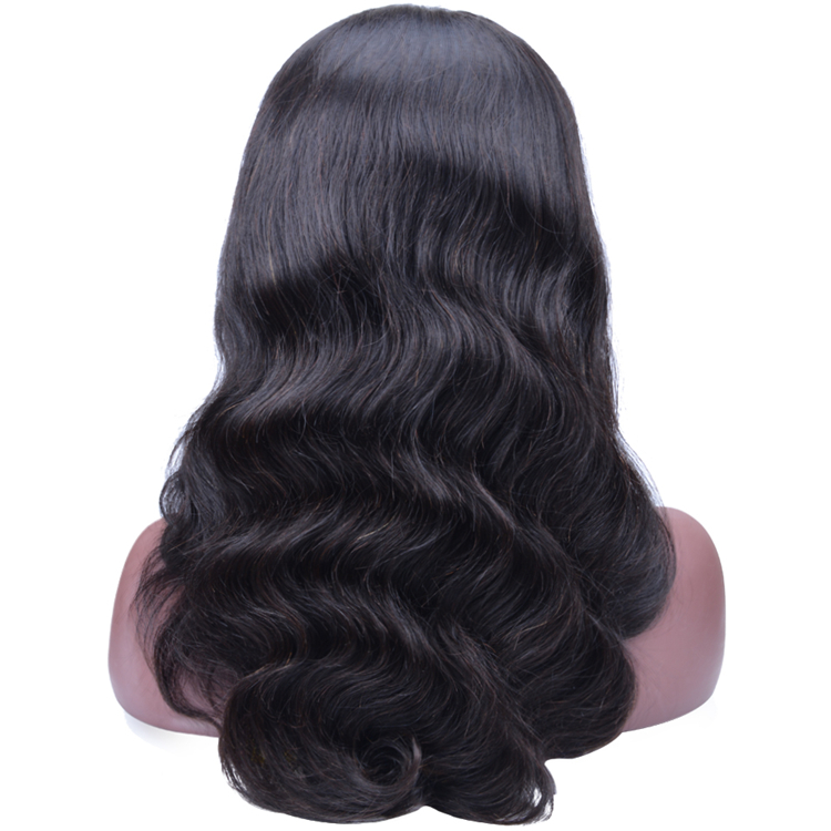 Top Quality Grade 10A Natural Color 360 Lace Wig Virgin Human Hair Wig Mink Malaysian Hair Body Wave Remy 360 Lace  Wig