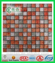 Unique glass mosaic bathroom tile polished