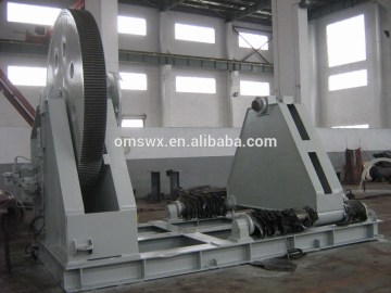 10T tension wire rope hydraulic spooling winch for decking machine