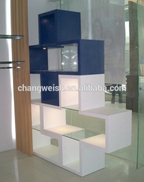 shop window display cube/display cabinet/window display fixtures