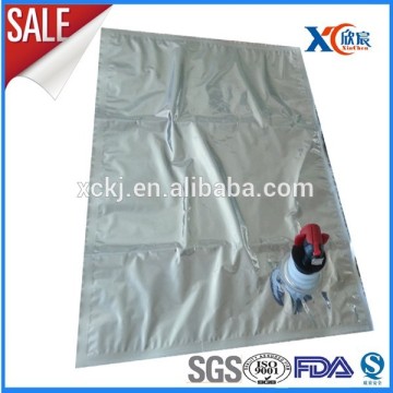 3L 5L 10L juice packaging use laminated aluminium pe film bag