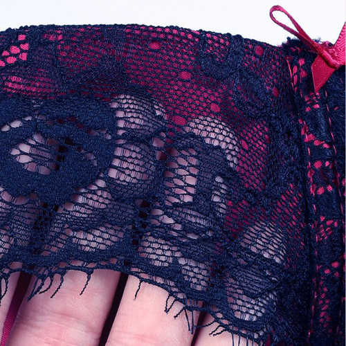 Reggiseno sexy in pizzo a copertura totale vintage da donna RTS