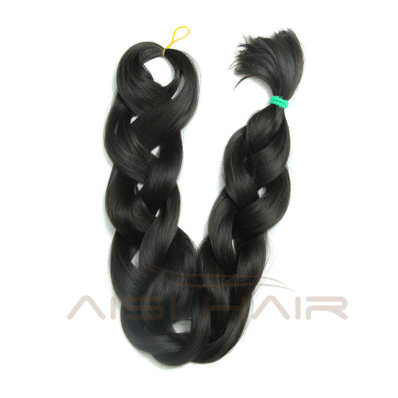 Aisi Hair Heat Resistant Yaki Style Synthetic 82 inch 165 g Long Jumbo Braid Hair Extension