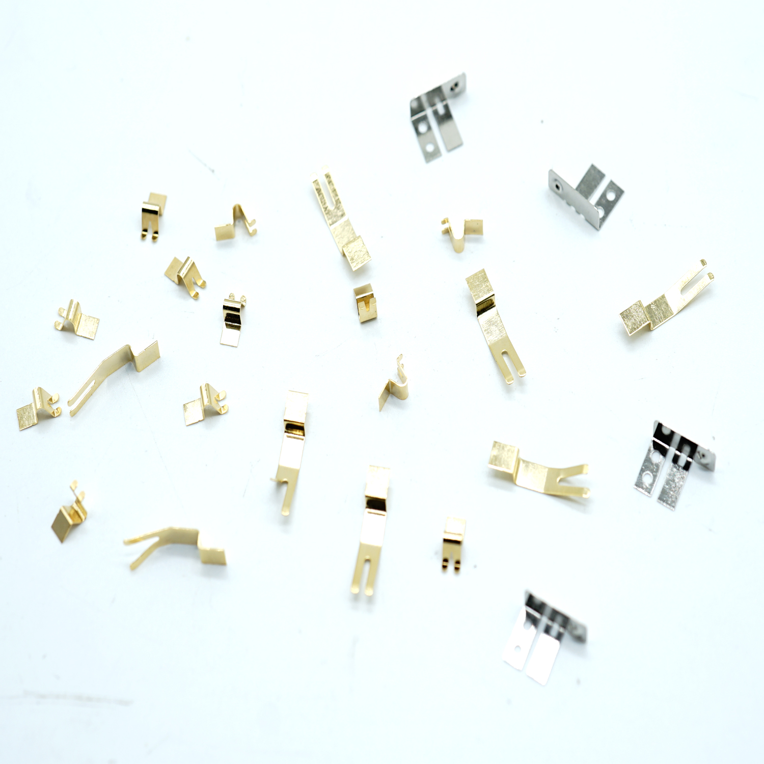 Dongguan Customized Metal Stamping Spring Shield Brass Copper V-shaped Finger Contact