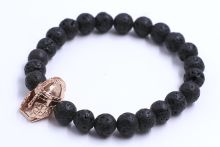 Fashion Helmet Charm Lavastone Beads Bracelets