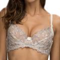 ensemble de soutien-gorge souligné de broderie de fleurs personnalisées