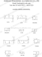 Gambia Sliding Window Aluminium Extrusion Profile