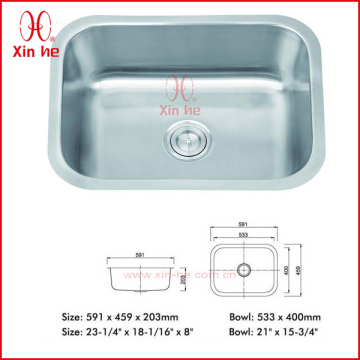 304 stainless steel sink overflow