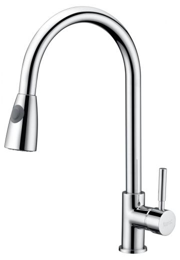 Contemporary Pull Down Kitchen Faucet