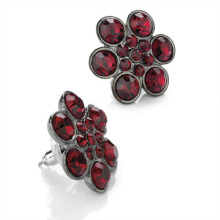 Red CZ Diamond Stud Earring 11204-YY