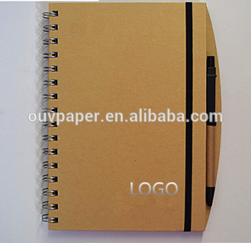 Hardcover spiral notebook