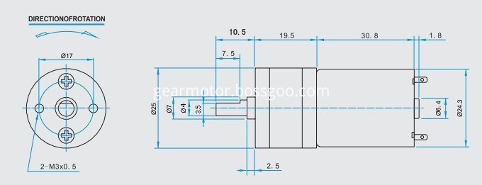 RF370 gear motor