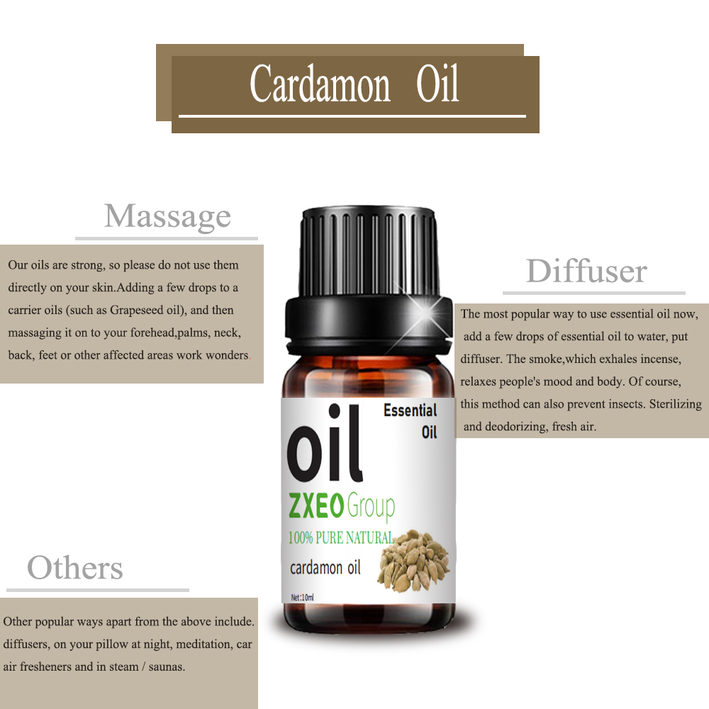 10ml Cardamon Oil Label Pribadi Minyak Esensial Cardamon