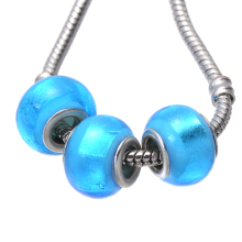 top brands high quality blue murano glass beads bracelet jewelry