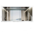 Hotel sandblasting led wall vertical mount mirrors frameless bath round mirror oval square for bath room