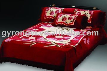 100% polyester printed acrylic mink blanket