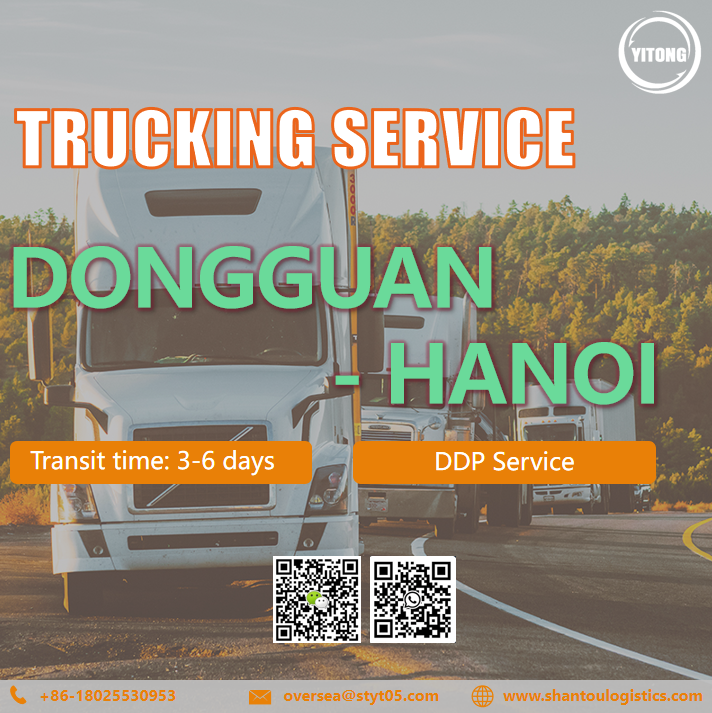 trucking dongguan to hanoi