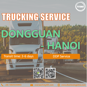 Servicio internacional de carga de camiones de Dongguan a Hanoi Vietnam