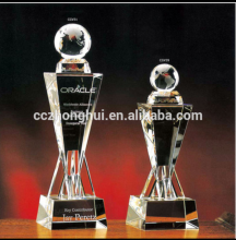 wholesale glass golf trophy, crystal golfer engraved award