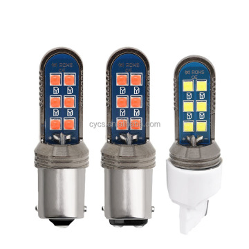 12V 1156 BA15S LED Turn Signal Bulb - 12LED 3030