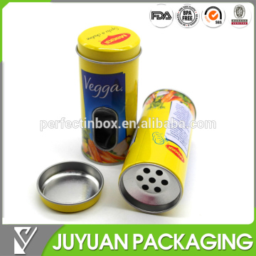 Custom spice iron tin box with clear window