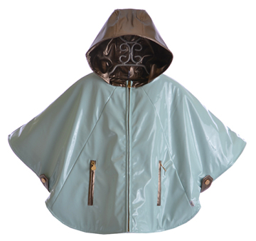 Yellow PU Childrens Rain Poncho