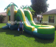 cheap inflatable module combo wet or dry slide,inflatable bounce slide S33