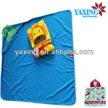 Microfiber plain hooded towels for kids