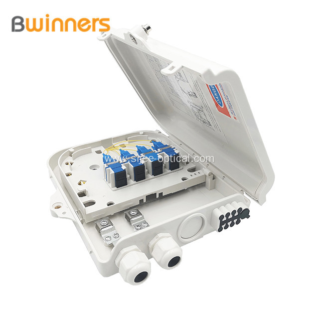 8 Cores Fiber Optic Terminal Box with SC LC Adapters
