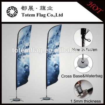 Roadside Advertising Feather Banner Flag , Custom Fly Banners