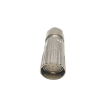 M23 round plug connector 9pin female counterclockwise
